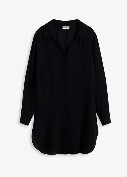 Blusa da mare lunga in viscosa fluente