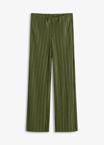 Pantaloni in jersey plissettati