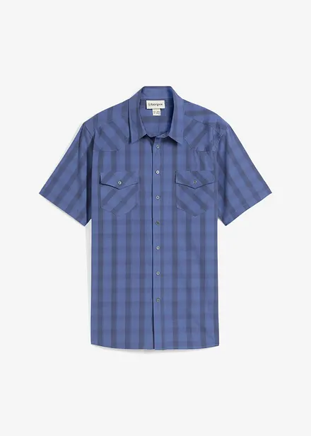 Camicia a maniche corte in puro cotone