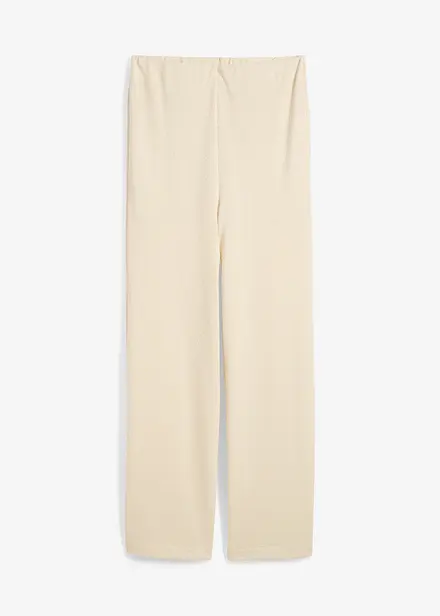 Pantaloni a palazzo in simil maglia