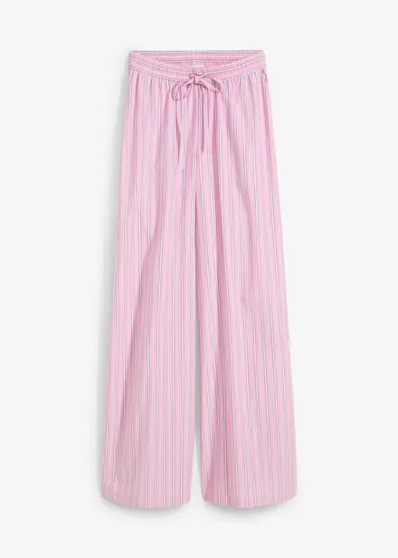 Pantaloni con elastico in vita in puro cotone