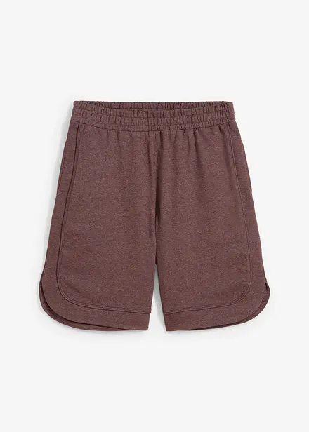 Shorts in jersey pesante di misto cotone