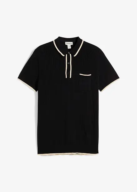 Polo con dettagli a contrasto