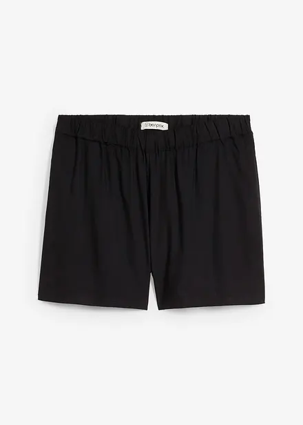 Shorts in viscosa con cinta comoda