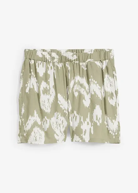 Shorts in viscosa con cinta comoda