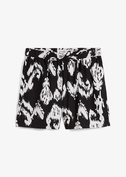 Shorts in viscosa con cinta comoda