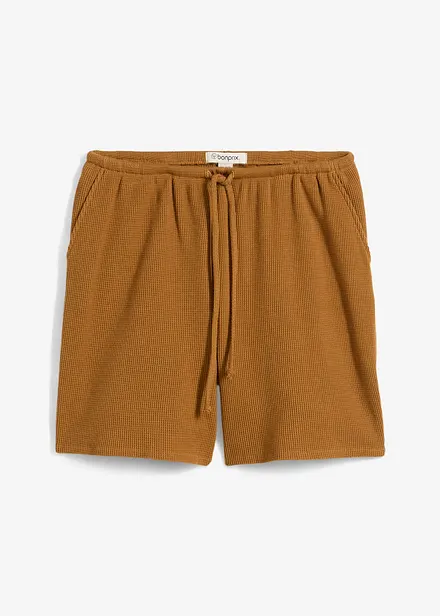 Shorts in puro cotone a trama operata