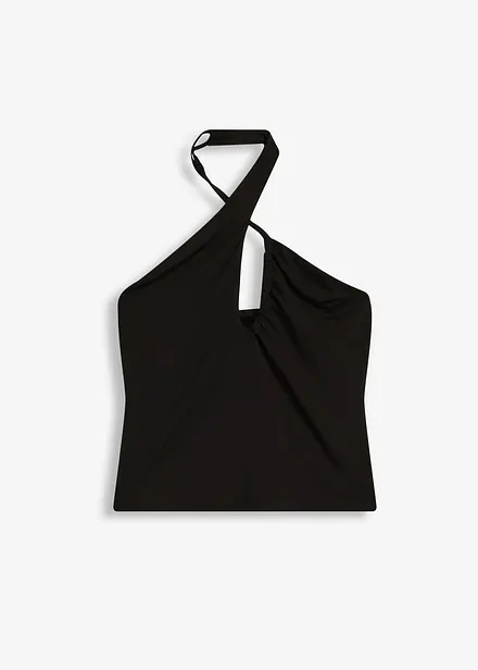 Top all'americana con spalline incrociate e cut-out