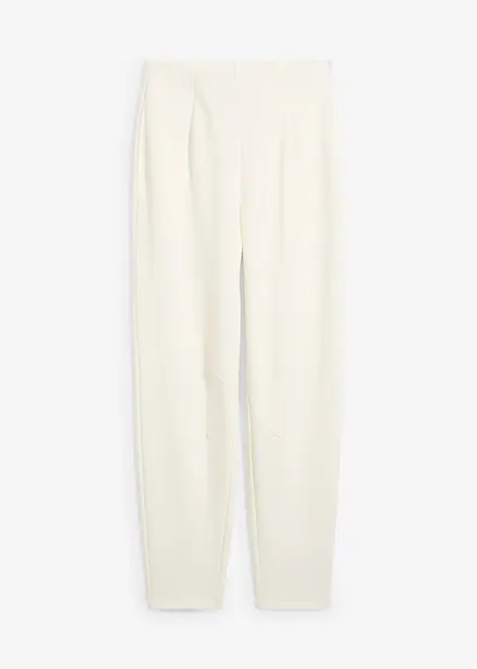 Pantaloni alla caviglia in piquet