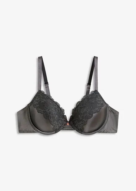 Reggiseno con coppe preformate ed effetto lucido