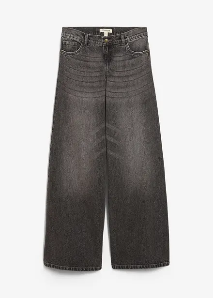 Jeans wide leg, vita media