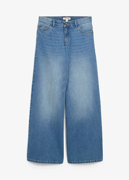 Jeans wide leg, vita media