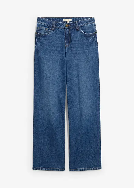 Jeans straight loose, vita media