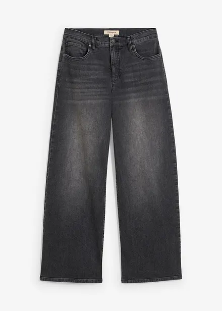 Jeans wide leg a vita alta
