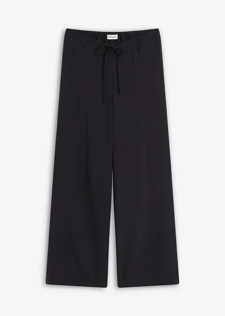 Pantaloni a palazzo in misto viscosa strutturato