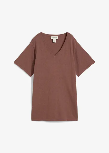 Maglia in fine misto cotone e lino