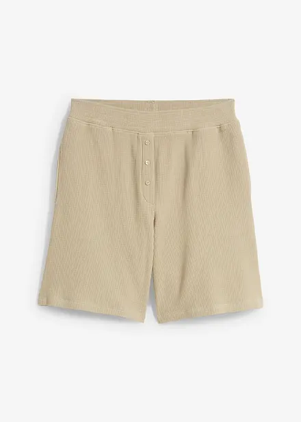 Shorts in puro cotone con elastico in vita