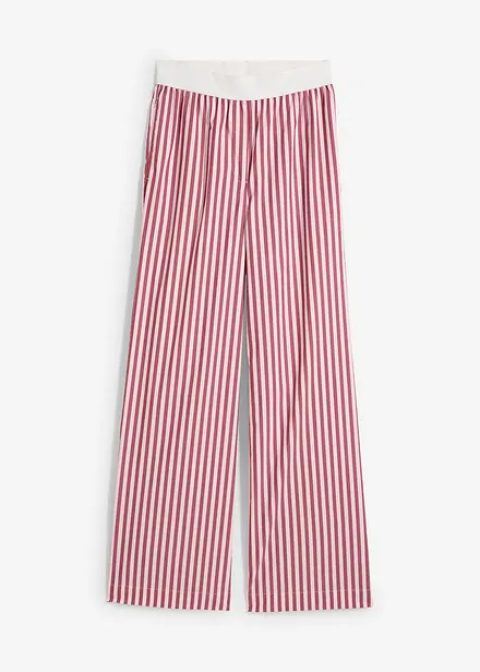 Pantaloni a palazzo in popeline