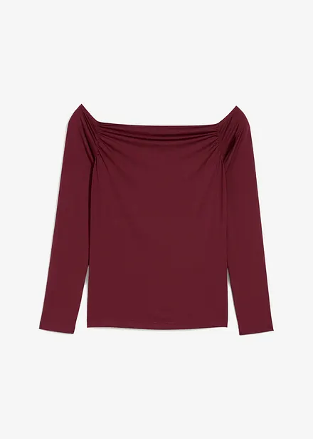 Maglia in jersey leggero a spalle scoperte