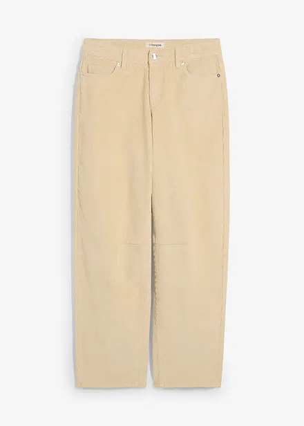 Pantaloni in velluto a coste, vita media
