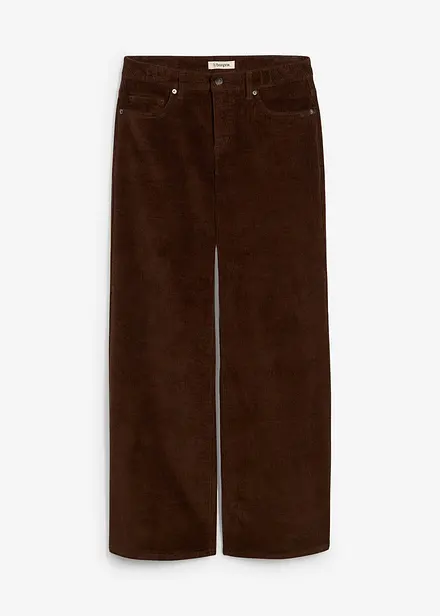 Pantaloni in velluto di misto cotone elasticizzato
