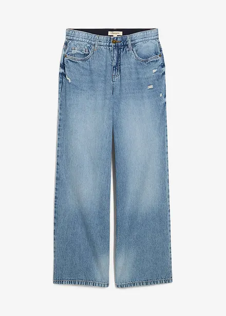Jeans baggy, vita media