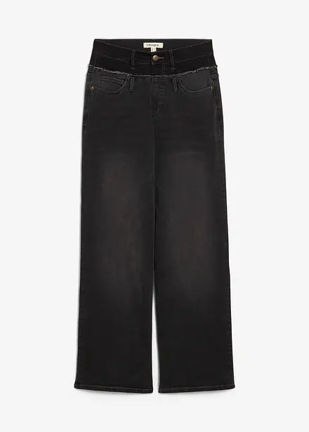 Jeans straight, vita alta