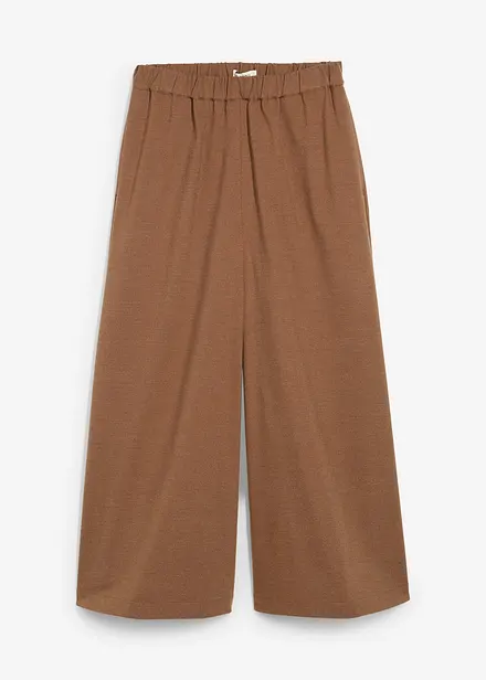 Pantaloni culotte in simil lana