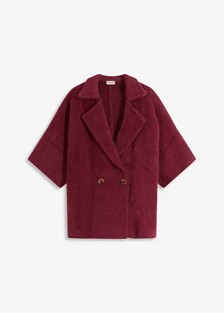 Cardigan in filato effetto piuma