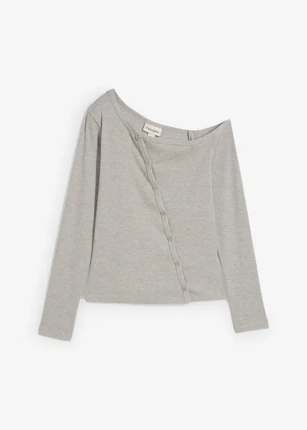Maglia a costine a maniche lunghe