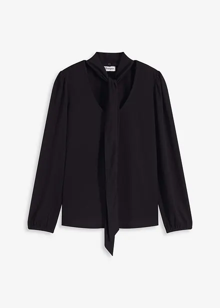 Maglia strutturata con fiocco staccabile