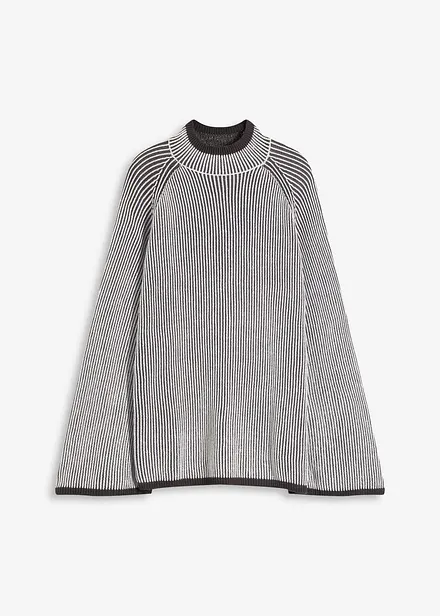 Maglione oversize con collo dritto