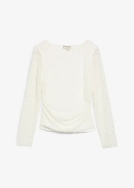 Maglia a maniche lunghe in pizzo
