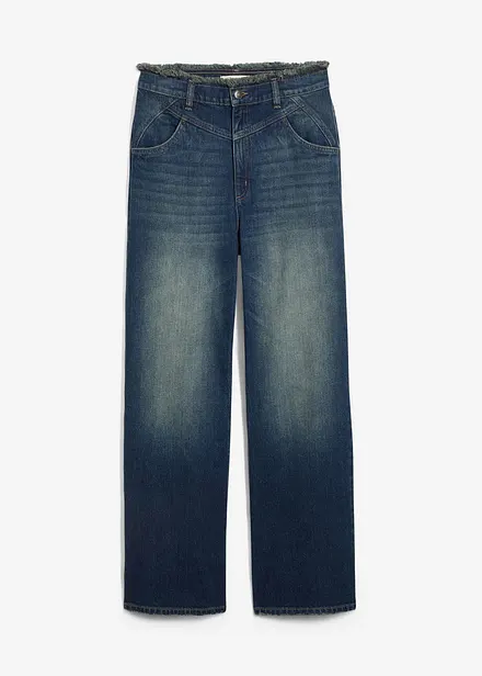 Jeans straight, vita alta