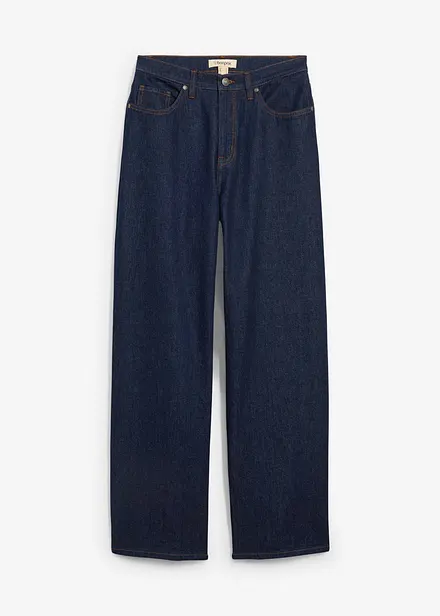 Jeans wide leg, vita alta