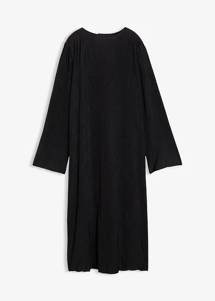Abito midi in crinkle strutturato
