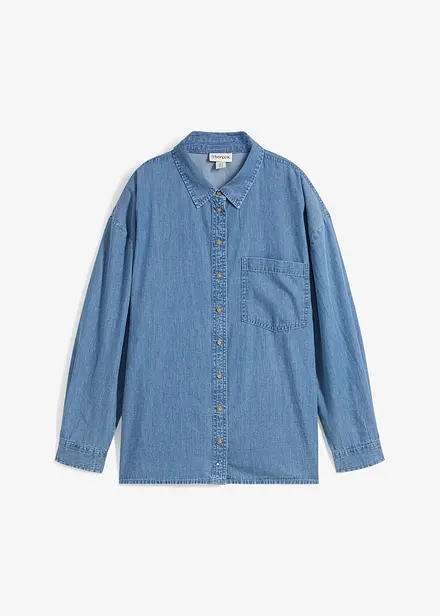 Camicia in jeans oversize in cotone biologico