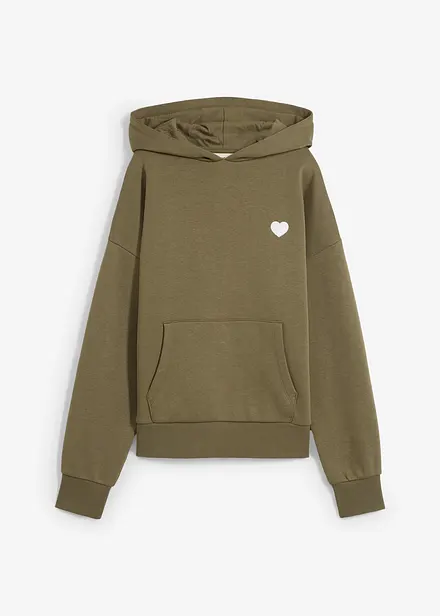 Felpa oversize con cappuccio in misto cotone morbido