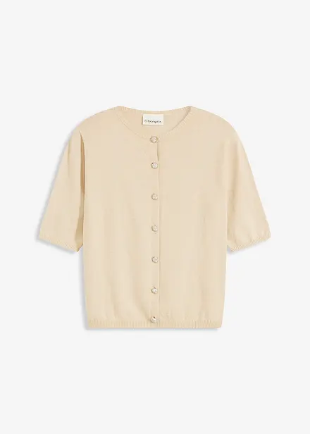 Cardigan in filato fine misto viscosa