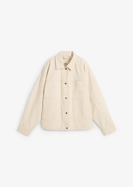 Giacca in twill di puro cotone