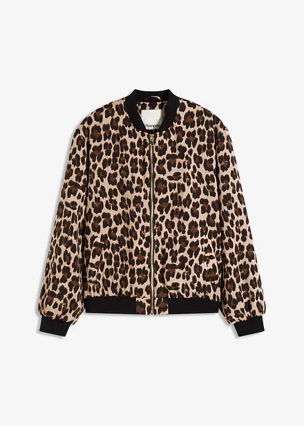 Bomber in satin fluente