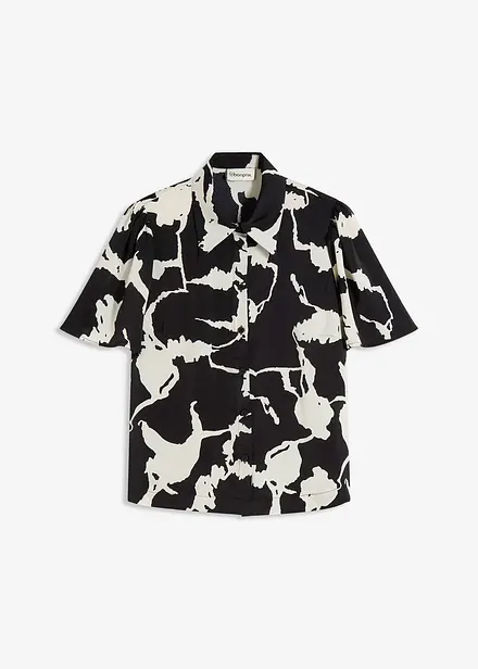 Blusa in satin fluente