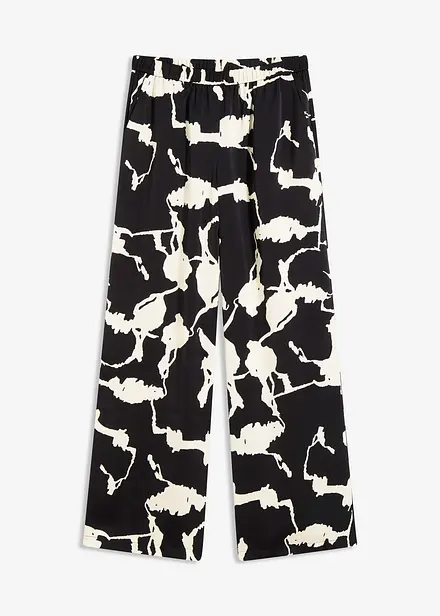 Pantaloni a palazzo in satin fluente