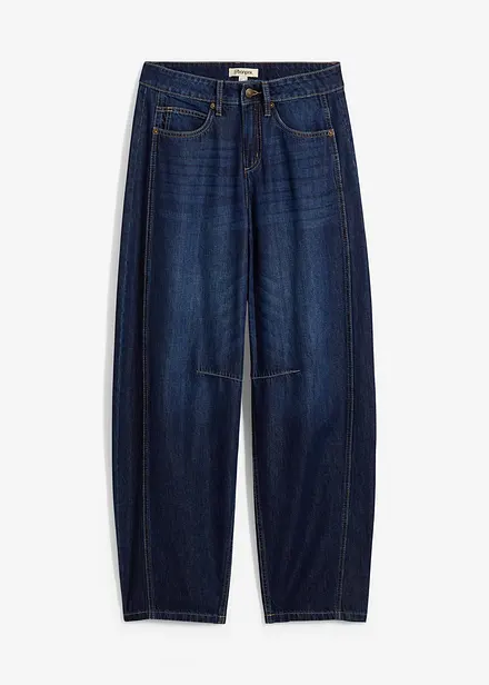 Jeans barrel super soft, vita media