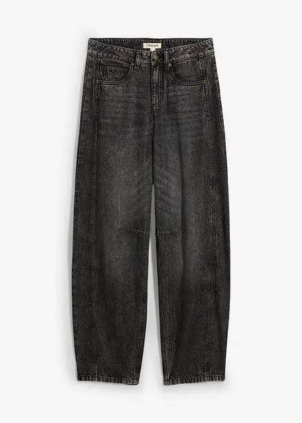 Jeans barrel super soft, vita media