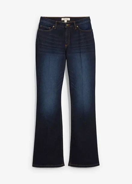 Jeans bootcut, vita media
