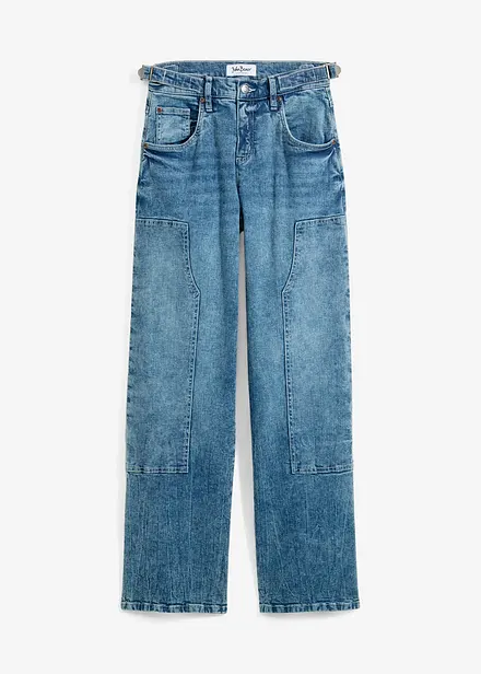 Jeans wide leg, vita media