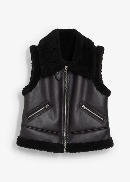 Gilet in similpelle