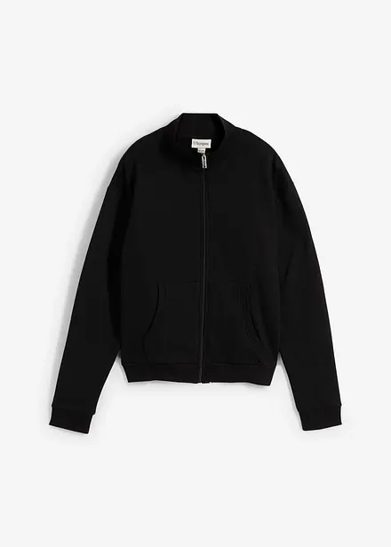 Felpa con zip in puro cotone biologico