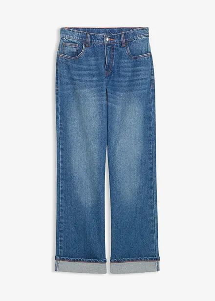 Jeans wide leg, vita bassa